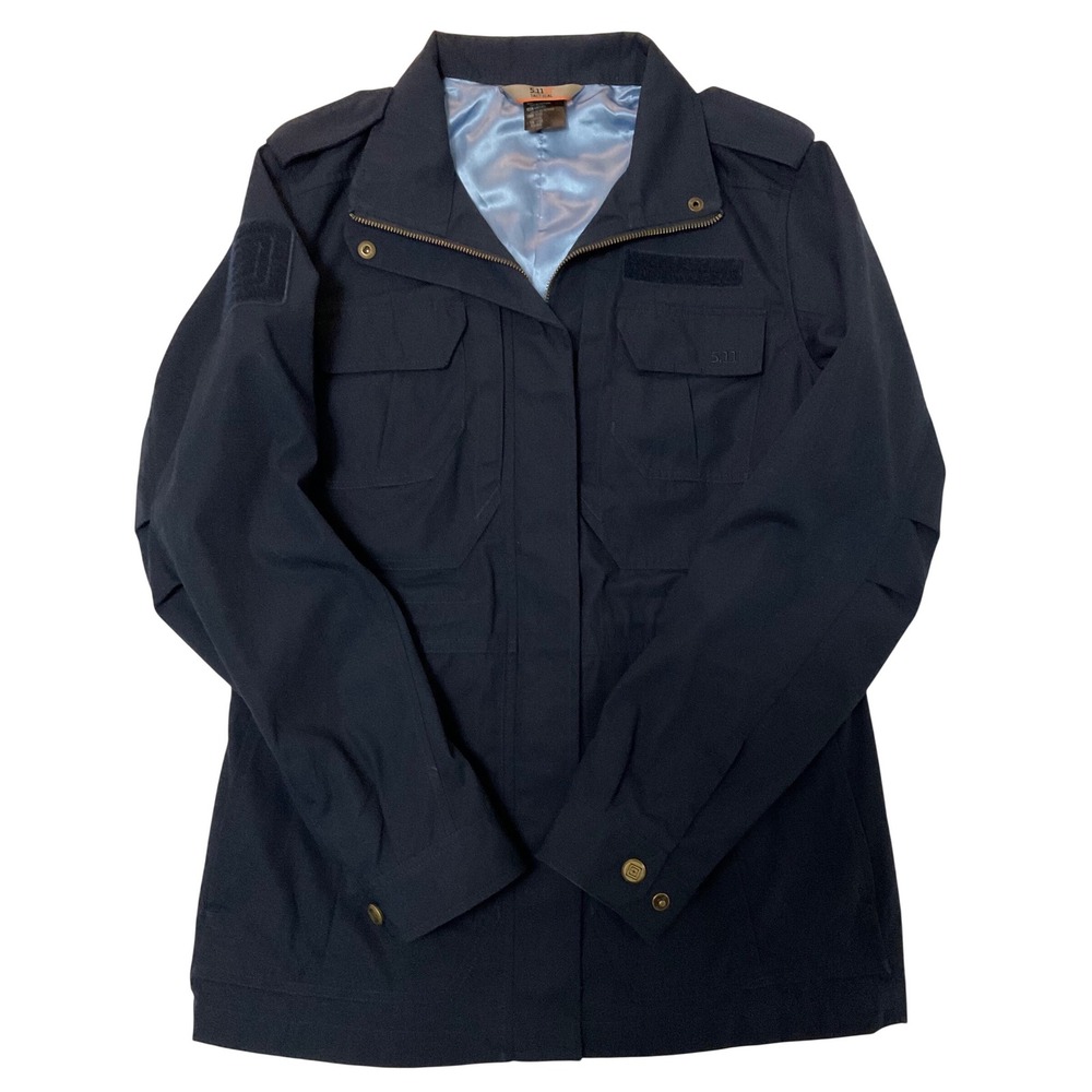 5.11 Tactical Taclite M-65 Women's Navy Blue Ripstop Utility‎ Jacket Size Medium